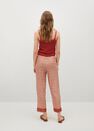 Mango - red Knitted cropped top, Women Mango - red Knitted cropped top, Women
