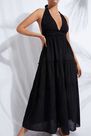 Calzedonia - Black Long Fabric Dress With Drawstring, Women - One-Size Calzedonia - Black Long Fabric Dress With Drawstring, Women - One-Size