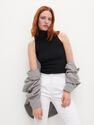 Reserved - Elegant high waisted trousers - White Reserved - Elegant high waisted trousers - White