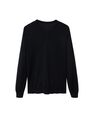 Mango - black 100% merino wool washable sweater Mango - black 100% merino wool washable sweater