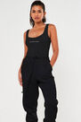 Missguided - Black Scoop Neck Bodysuit With Slogan Missguided - Black Scoop Neck Bodysuit With Slogan