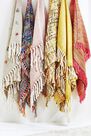 Urban Outfitters - Grey Embellished Flower Throw Blanket Urban Outfitters - Grey Embellished Flower Throw Blanket