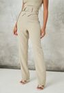 Missguided - Mint Sage Co Ord Tailored Belted Straight Leg Trousers Missguided - Mint Sage Co Ord Tailored Belted Straight Leg Trousers