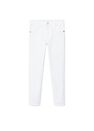 Mango - white Slim-fit cotton trousers Mango - white Slim-fit cotton trousers