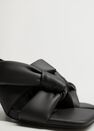 Mango - Black Knot Heel Sandals Mango - Black Knot Heel Sandals