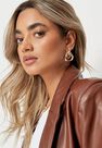 Missguided - Gold Look Oversized Knot Stud Earrings, Women Missguided - Gold Look Oversized Knot Stud Earrings, Women