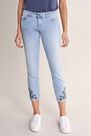 Salsa Jeans - Blue Push Up Wonder cropped jeans with embroidered hem Salsa Jeans - Blue Push Up Wonder cropped jeans with embroidered hem