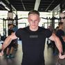 DOMYOS - Medium Weight Training Chest Day T-Shirt, Midnight Indigo DOMYOS - Medium Weight Training Chest Day T-Shirt, Midnight Indigo