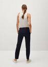 Mango - navy Belt suit trousers Mango - navy Belt suit trousers