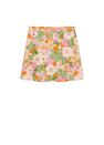 Mango - orange Floral print miniskirt, Women Mango - orange Floral print miniskirt, Women