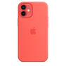 APPLE - Apple Silicone Case Pink Citrus with MagSafe for iPhone 12 Mini APPLE - Apple Silicone Case Pink Citrus with MagSafe for iPhone 12 Mini