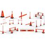 KIPSTA - 30 Cm Weighted Training Cones 4-Pack Modular - Orange KIPSTA - 30 Cm Weighted Training Cones 4-Pack Modular - Orange