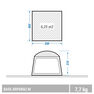 QUECHUA - Pole-Supported Camping Living Area | 6-Person BASE ARPENAZ M, Unique Size QUECHUA - Pole-Supported Camping Living Area | 6-Person BASE ARPENAZ M, Unique Size
