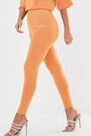 Missguided - Orange Missguided Deep Waistband Leggings Missguided - Orange Missguided Deep Waistband Leggings