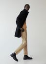 Mango - black Tailored wool-blend overcoat Mango - black Tailored wool-blend overcoat