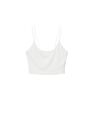 Mango - natural white Ribbed crop top, Women Mango - natural white Ribbed crop top, Women