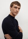 Mango - Navy Merino Wool Sweater Mango - Navy Merino Wool Sweater