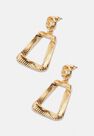 Missguided - Gold Gold Look Molten Door Knocker Earrings Missguided - Gold Gold Look Molten Door Knocker Earrings