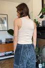Urban Outfitters - LIGHT SAND UO Tori Ribbed Racer Vest Urban Outfitters - LIGHT SAND UO Tori Ribbed Racer Vest