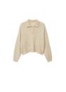 Mango - Light Beige Contrasting Knit Polo Mango - Light Beige Contrasting Knit Polo