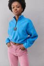 Urban Outfitters - Turquoise Iets Frans'.. Varsity Fleece Track Sweatshirt Urban Outfitters - Turquoise Iets Frans'.. Varsity Fleece Track Sweatshirt