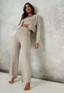 Missguided - Stone Recycled Stone Co Ord Knit Bralet Missguided - Stone Recycled Stone Co Ord Knit Bralet