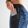 DOMYOS - W28 L31 120 Women's Fitness Cardio Training Leggings, Asphalt Blue DOMYOS - W28 L31 120 Women's Fitness Cardio Training Leggings, Asphalt Blue