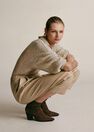 Mango - lt pastel grey Darts faux-leather trousers Mango - lt pastel grey Darts faux-leather trousers