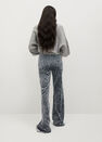 Mango - silver Flared velvet trousers Mango - silver Flared velvet trousers
