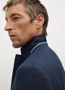 Mango - navy Slim fit herringbone structured blazer Mango - navy Slim fit herringbone structured blazer