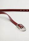 Mango - dark red Metal buckle belt Mango - dark red Metal buckle belt