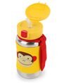 SKIP HOP - Skip Hop Zoo Stainless Steel Straw Kids Water Bottle Monkey 350ml SKIP HOP - Skip Hop Zoo Stainless Steel Straw Kids Water Bottle Monkey 350ml