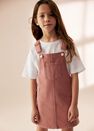 Mango - pink Pocket denim pinafore dress Mango - pink Pocket denim pinafore dress
