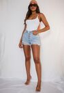 Missguided - White White Clear Strap Knitted High Leg Bodysuit Missguided - White White Clear Strap Knitted High Leg Bodysuit