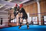 OUTSHOCK - 8 Oz 300 Beginner Adult Boxing Training Gloves, Beige OUTSHOCK - 8 Oz 300 Beginner Adult Boxing Training Gloves, Beige