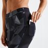 DOMYOS - W28 L31 120 Women's Fitness Cardio Training 7/8 Leggings, Grey DOMYOS - W28 L31 120 Women's Fitness Cardio Training 7/8 Leggings, Grey
