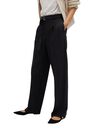 Mango - black Pleat detail trousers Mango - black Pleat detail trousers
