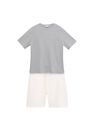 Mango - lt pastel grey Cotton pyjama shorts pack, Men Mango - lt pastel grey Cotton pyjama shorts pack, Men