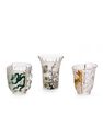 Seletti - Hybrid Aglaura Set of 3 Glass Seletti - Hybrid Aglaura Set of 3 Glass