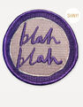 USTUDIO DESIGN LTD - Ustudio Iron-On Patch Blah Blah USTUDIO DESIGN LTD - Ustudio Iron-On Patch Blah Blah