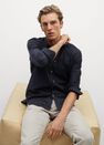 Mango - navy Slim fit modal cotton shirt Mango - navy Slim fit modal cotton shirt
