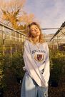 Urban Outfitters - Light Grey BDG Embroidered Crest Sweatshirt Urban Outfitters - Light Grey BDG Embroidered Crest Sweatshirt