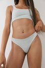 Urban Outfitters - CREME Out From Under Markie Seamless Ribbed Thong Urban Outfitters - CREME Out From Under Markie Seamless Ribbed Thong