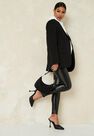 Missguided - Black Faux Leather Maternity Leggings Missguided - Black Faux Leather Maternity Leggings