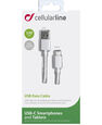 CELLULAR LINE - Cellularline USB To USB-C Cable White 1.2M CELLULAR LINE - Cellularline USB To USB-C Cable White 1.2M