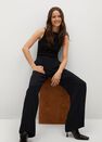 Mango - black Pleat detail trousers Mango - black Pleat detail trousers