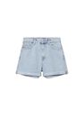 Mango - open blue Mom-fit denim shorts, Woman Mango - open blue Mom-fit denim shorts, Woman