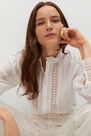 Mango - natural white Openwork detail blouse Mango - natural white Openwork detail blouse
