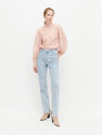 Reserved - Mesh blouse with embroidery - Pink Reserved - Mesh blouse with embroidery - Pink