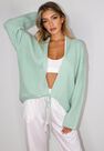 Missguided - Mint Skinny Drawstring Cardigan Missguided - Mint Skinny Drawstring Cardigan